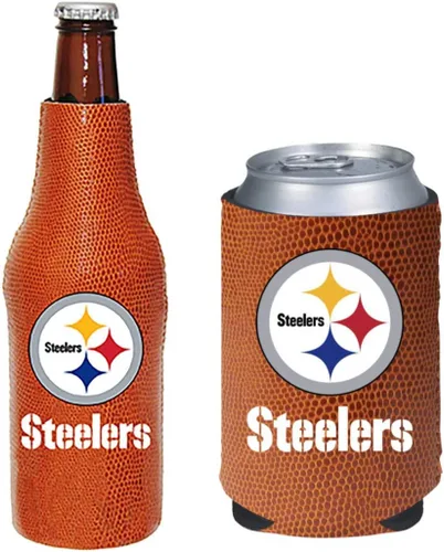 Vista 64 de Soporte aislante para latas y botellas de fútbol americano enfriador de bebidas Huggie (Nueva Orleans (Saints) - Negro) Nueva Orleans (Santos)