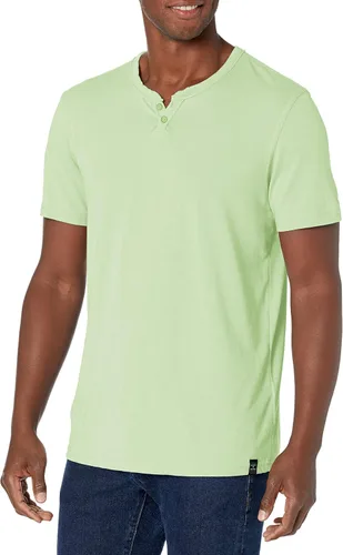Vista 16 de Lucky Brand Venice Burnout - Camiseta de cuello con muesca y dos botones para hombre