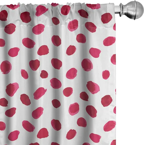Vista 14 de Lunarable Cortinas para ventana para mascotas, divertidos personajes de gatos, estilo artístico, gatitos juguetones, animales peludos, decoración