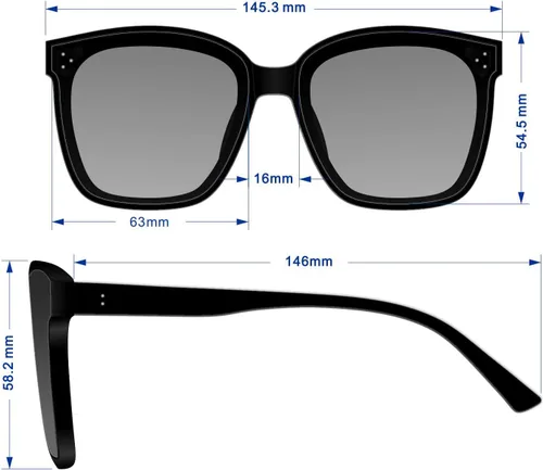 Vista 6 de Vince Camuto Women's Glamorous 100% UV Protective Square Sunglasses