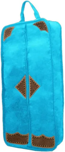 Vista 10 de Tahoe Premium Durango Western Halter, bolsa de transporte y almacenamiento - Construcción acolchada impermeable de tres capas con agarre de mano
