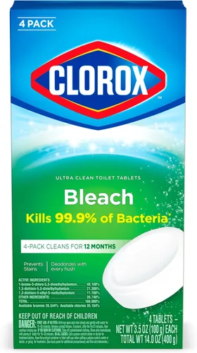 Vista 10 de Clorox Pastillas de inodoro ultra limpias, 2 unidades, 3.5 onzas cada una (paquete puede variar)