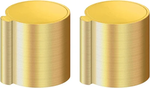 Vista 7 de XYSMZM 100 piezas de mini base dorada para tartas, tableros redondos de 3.5 pulgadas, desechables, ocasión elegante