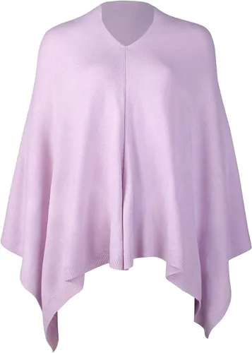 Vista 105 de Fomolom Ponchos para mujer, versátil, ligero, tejido sólido, chal envolvente, bufanda, accesorios para mujer