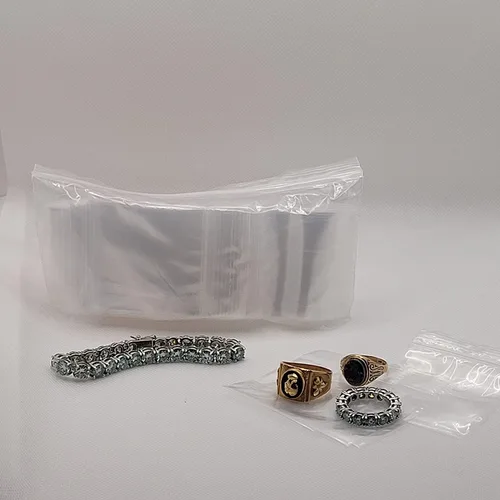 Vista 3 de BOSS MOVES - Combo de mini bolsas con cremallera fuertes y reutilizables, 200 bolsas de plástico transparente resellables - 1 x 1 pulgada (100) y 2