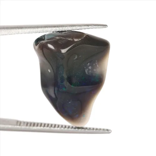 Vista 4 de GEMHUB Piedra de cristal de ópalo de fuego áspero, 5.70 CT. Piedra cruda de cristal de ópalo de fuego etíope natural para la fabricación de joyas