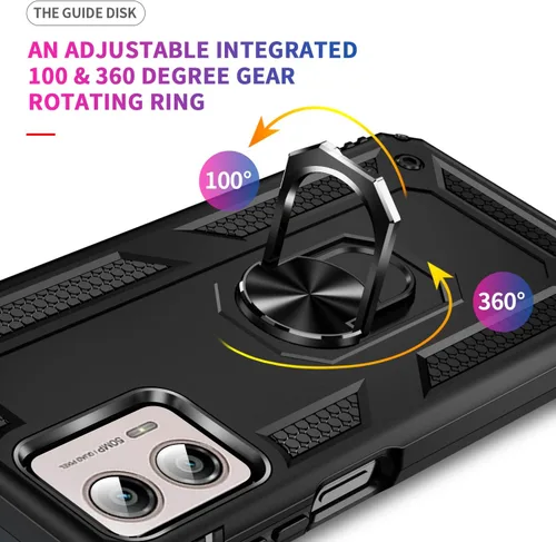 Vista 5 de Funda para Motorola Edge+ Plus 2023 / Edge 40 Pro, para Moto Edge Plus (2023), funda protectora de doble capa resistente resistente [grado militar]