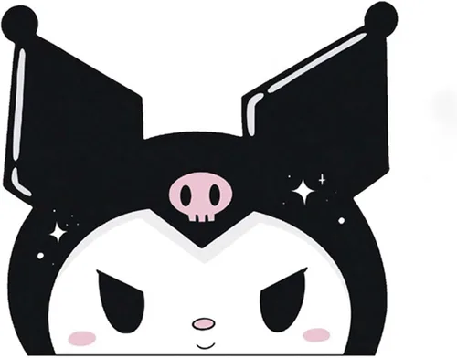 Vista 8 de Adhesivo impermeable para parachoques de anime, accesorios de automóvil Kawaii, lindas calcomanías para ventana y calcomanías para capó Dog-1