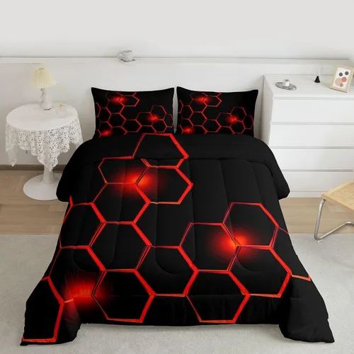 Vista 13 de Feelyou Juego de ropa de cama con estampado de aviones para niños y niñas, juego de funda de edredón de microfibra estilo boceto azul y blanco