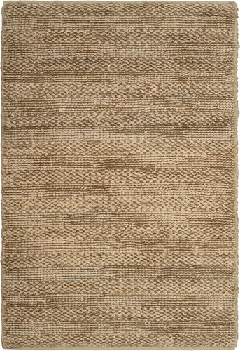 Vista 35 de SAFAVIEH Natural Fiber Collection - Alfombra decorativa de 2 x 3 pies, color lejía, yute hecho a mano, diseño trenzado tejido, ideal para entrada