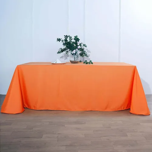 Vista 34 de Efavormart - Mantel redondo de poliéster de 108 pulgadas, 108 pulgadas, para bodas, fiestas, banquetes, restaurantes, color verde manzana