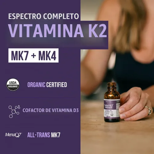 Vista 2 de Total K2® Vitamina K2 como MK7 y MK4 Cofactor Plus K1 y vitamina D3