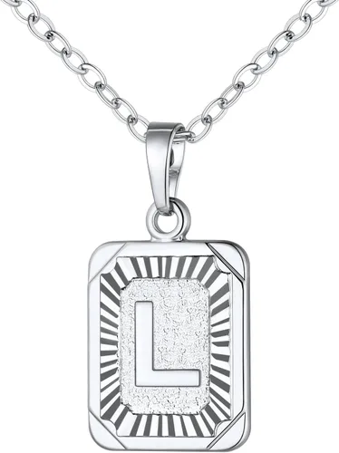 Vista 8 de U7 Initial Necklaces for Women a. Oro