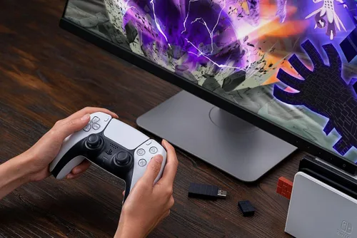 Vista 9 de 8Bitdo Adaptador USB inalámbrico 2 para Switch Windows Mac y Steam Deck compatible con Xbox Series X y S controlador Bluetooth Xbox One Switch Pro