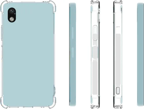 Vista 2 de USTIYA Caso para Sony Xperia Ace III 3 Clear TPU cuatro esquinas cubierta protectora transparente suave funda