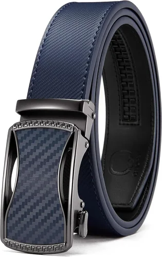 Vista 19 de CHAOREN Cinturón para hombre de cuero con trinquete - Ajuste personalizable, estilo sin esfuerzo (35 mm)