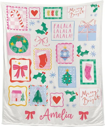 Vista 9 de Manta Personalizada de Fotos y Mensajes Collage Manta Throw - Perfecta para el Día de San Valentín para Ella, Él, Amigos - Foto Personalizada