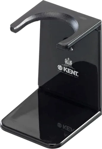 Vista 8 de KENT VSB1 - Soporte pequeño de plástico negro para cepillo de afeitar autoadhesivo, para colgar y secar, parte esencial de cualquier kit de afeitado