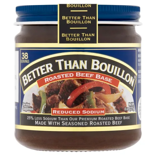Vista 6 de Better Than Bouillon Brand, paquete variado reducido en sodio con 1 base de pollo, 1 base de carne de res y 1 base vegetal, frascos de 8 onzas