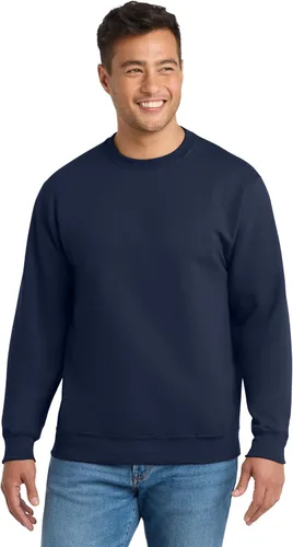 Vista 8 de Port & Company - Sudadera de forro polar con cuello redondo. PC90 Fresno