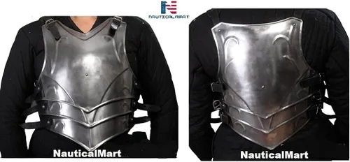 Vista 3 de NauticalMart LARP Medieval Steel Armor Full Cuirass (Breastplate and Back Plate)