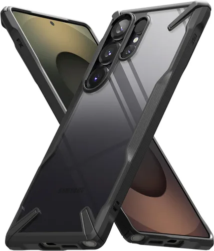 Vista 10 de Ringke Fusion-X [revestimiento dual antiarañazos] compatible con Samsung Galaxy A14 (4G y 5G), parachoques aumentado transparente, parte trasera