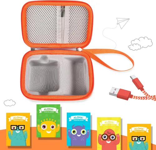 Vista 2 de Funda de viaje compatible con Yoto Mini, funda protectora rígida compatible con Mini Player 2024, funda portafolio de tarjetas de audio para niños