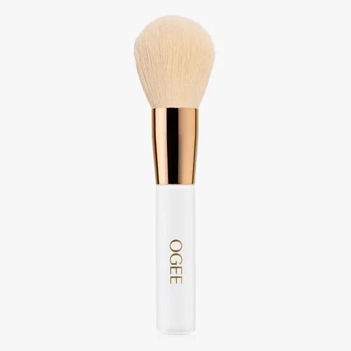 Vista 10 de Ogee Bronze & Blend Duo - Juego de brochas esculpidas en cobre y licuadora, bronceador orgánico certificado y brocha de maquillaje de calidad
