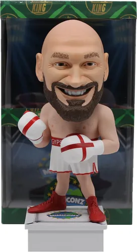 Vista 4 de Mimiconz Figurines Sports Stars Collection Tyson Fury. 7.9 in de altura. Personaje realista, regalo novedoso pintado a mano