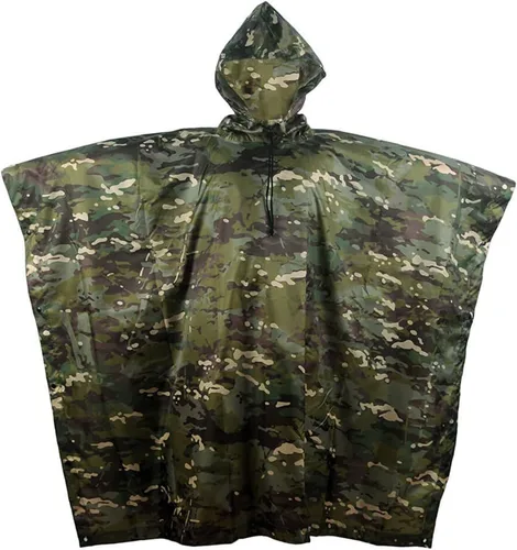 Vista 2 de MINUSE Impermeable impermeable Poncho al aire libre militar táctico impermeable camping senderismo trajes viaje paraguas lluvia