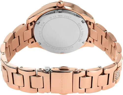 Vista 4 de Michael Kors Reloj de cuarzo Liliane para mujer con correa de acero inoxidable