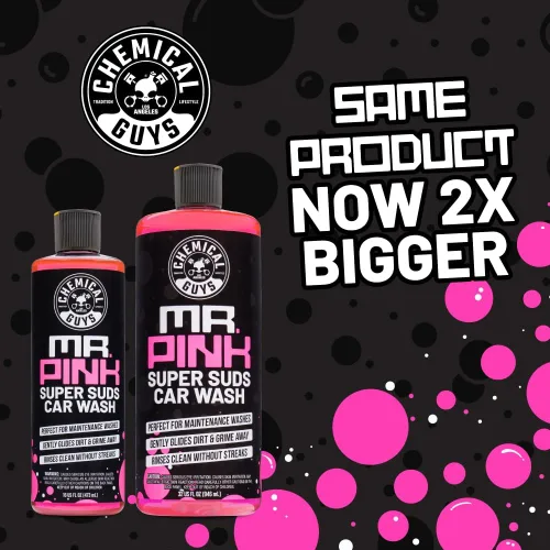 Vista 2 de Chemical Guys Mr. Pink - Jabón espumoso para lavado de autos (funciona con cañones de espuma, pistolas de espuma o lavados de cubeta) seguro