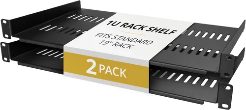 Vista 13 de StarTech.com Estante de bastidor de servidor de 1U - Bandeja universal con ventilación en voladizo para bastidor de 19" para equipos de red