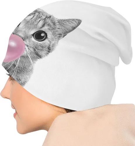 Vista 5 de Gorro holgado y holgado para quimioterapia, gorro de cáncer, gorro de punto, bufanda, gorro de noche para mujeres y hombres
