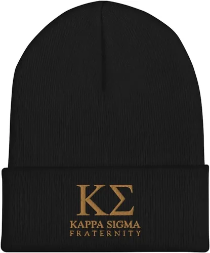 Vista 5 de Kappa Sigma Fraternity Beanie: gorro de acrílico suave de alta calidad para el orgullo y la calidez, sombrero de invierno