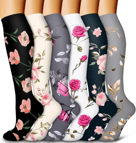Vista 8 de Bluemaple 6 Pack Copper Compression Socks for Women and Men Circulation-Best Support for Medical, Running,Nursing,Athletic