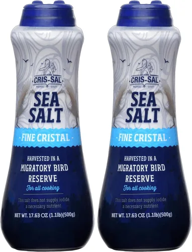 Vista 9 de Cris Sal Gourmet - Sal marina de cristal fino, 17.63 oz