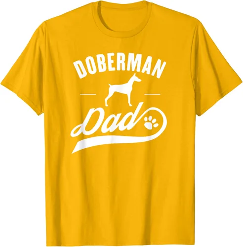 Vista 52 de Doberman Dad - Camiseta para amante del dueño del perro, Negro, S
