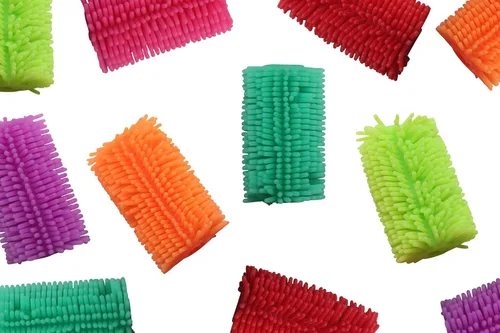 Vista 4 de Curious Minds Busy Bags Bulk 12 Squishy Soft Puffer Pencil Grip – Material escolar sensorial o premio
