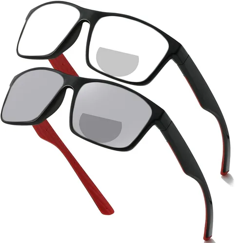 Vista 9 de Gafas de lectura bifocales fotocromáticas de transición para hombres y mujeres Deportes resbiopic conducción ciclismo lectores gafas de sol