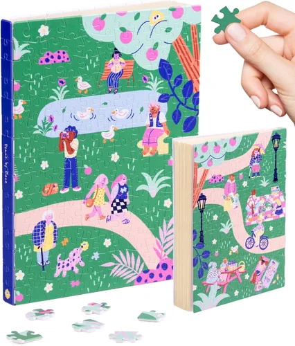 Vista 19 de PieceRelax Diario de rompecabezas 3D A5 para adultos, cubierta de plástico para libro de rompecabezas de 300 piezas (incluye cuaderno), Alphonse
