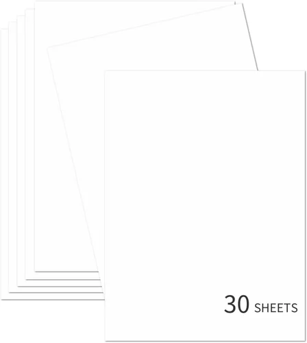 Vista 18 de 30 hojas de cartulina negra de 8.5 x 11 pulgadas, 250 gsm/90 libras, papel de cartulina grueso y suave, perfecto para invitaciones, menús, tarjetas