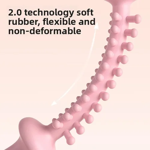 Vista 9 de Keenso Muscle Roller Stick, with Scale Patterned Handle, Multifunctional Manual Massage Tool for Whole Body Relaxation