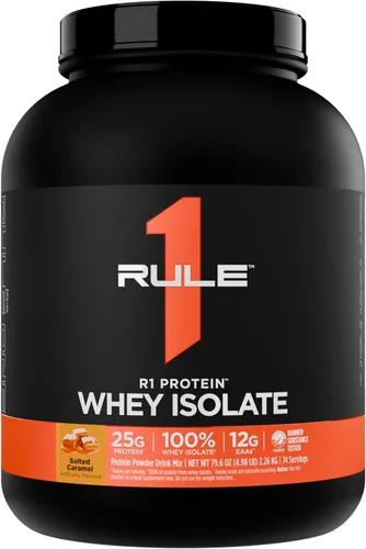 Vista 38 de Rule 1 Proteins R1 Protein Whey Isolate, crema de plátano, 23 porciones