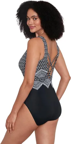 Vista 3 de Longitude Traje de baño de alta energía triple X-Back Tank de una pieza para mujer