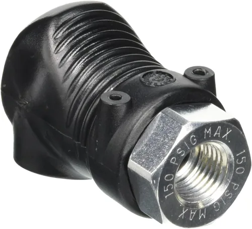 Vista 2 de Dynabrade (94960) Acoplador de rosca hembra de 1/4 pulgadas estilo compuesto Accesorio de conexión de línea de aire, a prueba de golpes, baja