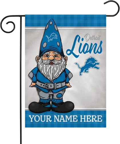 Vista 32 de Rico Industries Bandera de jardín personalizada de gnomo de fútbol de la NFL