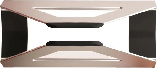 Vista 6 de Soporte vertical para laptop, soporte de ahorro de espacio para MacBook con ajuste de ancho sin herramientas, bonito aluminio anodizado