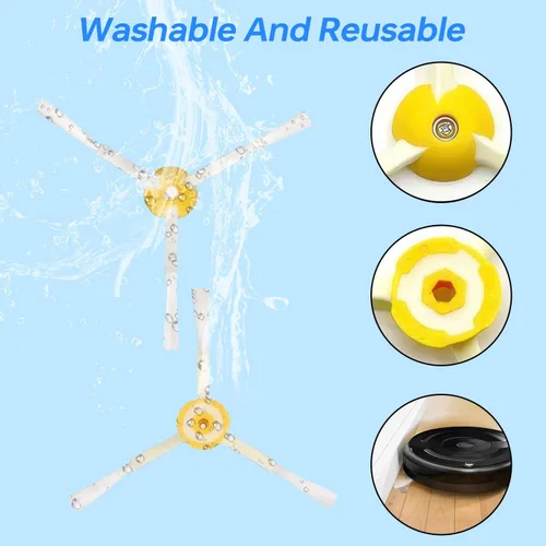 Vista 6 de Kit de accesorios de repuesto para iRobot Roomba 600 Series 694 675 692 690 680 650 660 620 665 695 651 614 y 500 Series 595 585 564, 6 filtros, 6