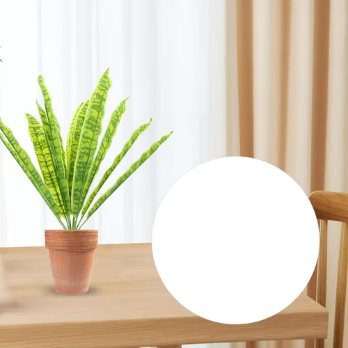 Vista 6 de HOMSFOU Plantas de interior Sansevieria Planta de serpiente, vegetación de plástico, planta de agave artificial para decoración de interiores